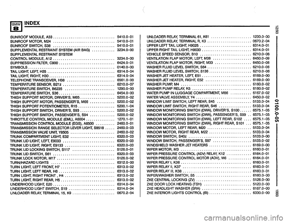 BMW 850i 1993 E31 Electrical Troubleshooting Manual 