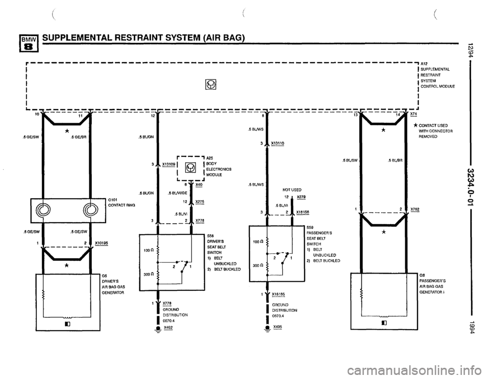 BMW 840ci 1994 E31 Electrical Troubleshooting Manual BMW 840ci 1994 E31 Electrical Troubleshooting Manual
