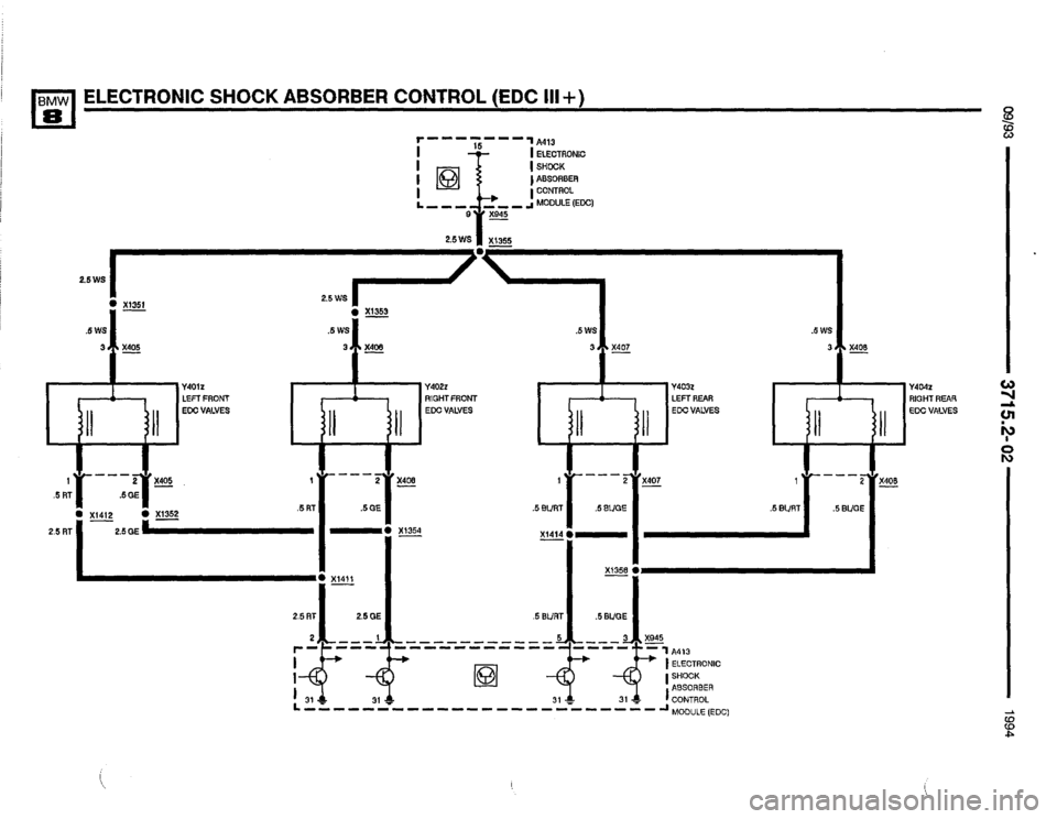 BMW 840ci 1994 E31 Electrical Troubleshooting Manual 