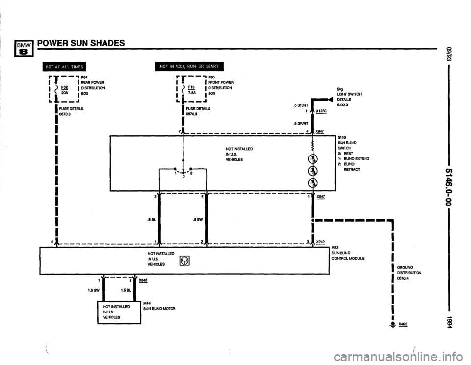 BMW 840ci 1994 E31 Electrical Troubleshooting Manual 