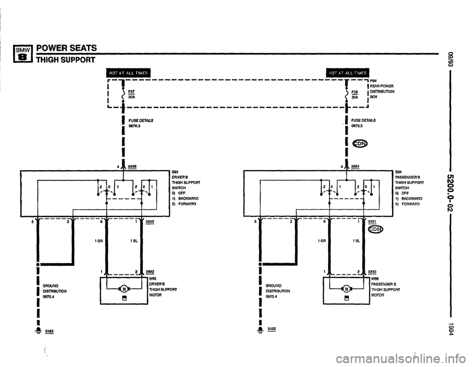 BMW 840ci 1994 E31 Electrical Troubleshooting Manual 