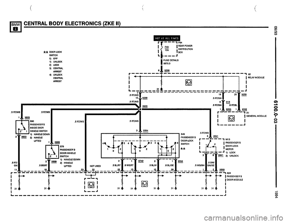 BMW 840ci 1994 E31 Electrical Troubleshooting Manual BMW 840ci 1994 E31 Electrical Troubleshooting Manual