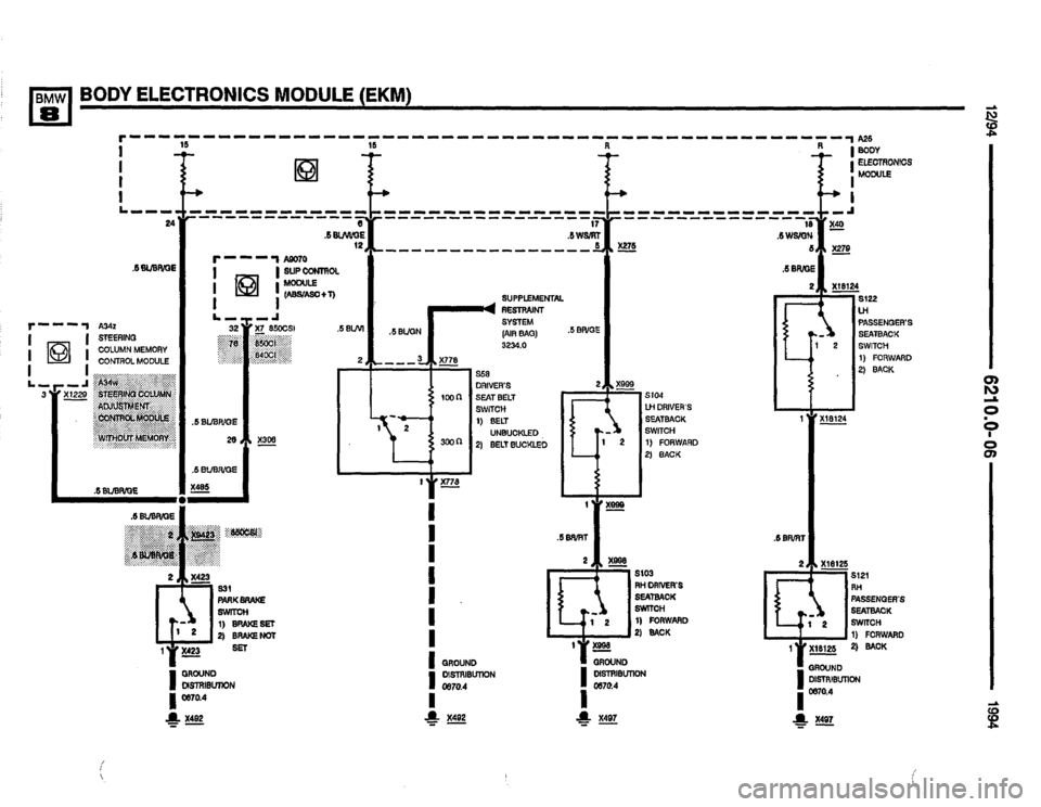 BMW 840ci 1994 E31 Electrical Troubleshooting Manual BMW 840ci 1994 E31 Electrical Troubleshooting Manual