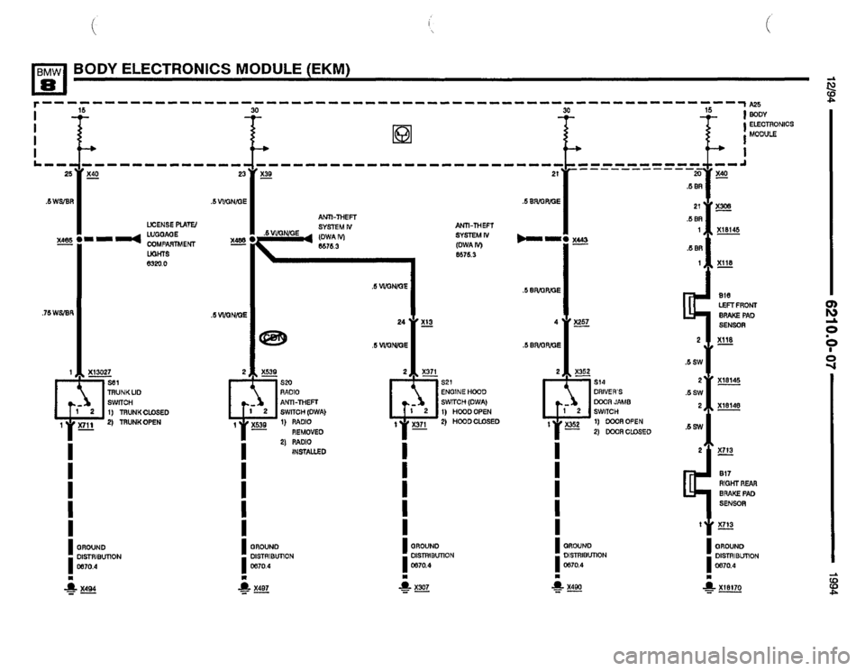 BMW 840ci 1994 E31 Electrical Troubleshooting Manual BMW 840ci 1994 E31 Electrical Troubleshooting Manual