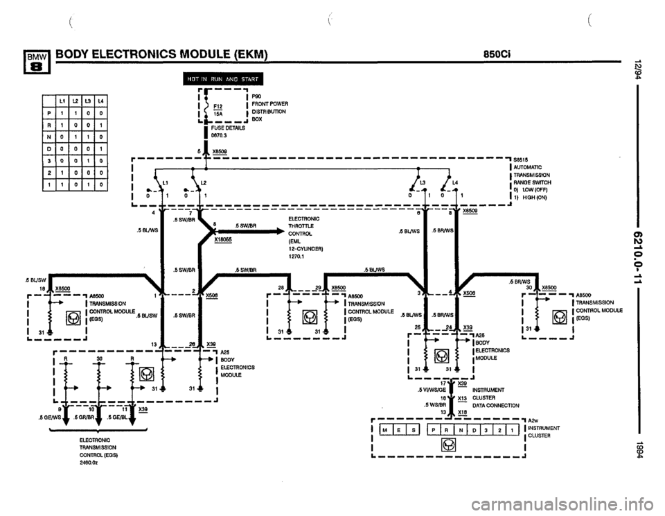 BMW 840ci 1994 E31 Electrical Troubleshooting Manual BMW 840ci 1994 E31 Electrical Troubleshooting Manual