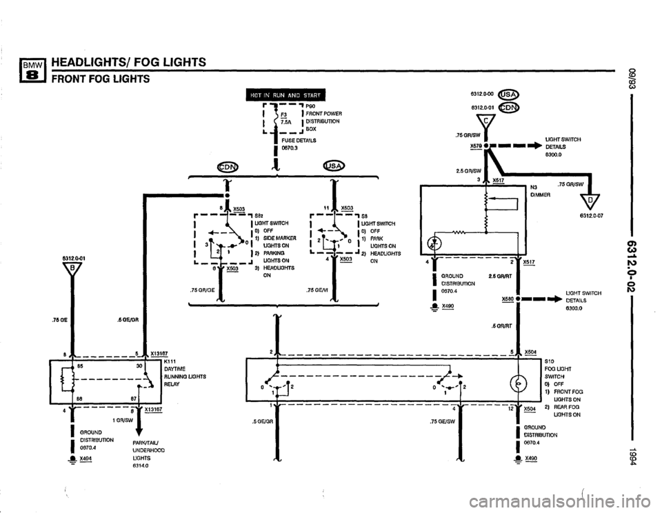BMW 840ci 1994 E31 Electrical Troubleshooting Manual 