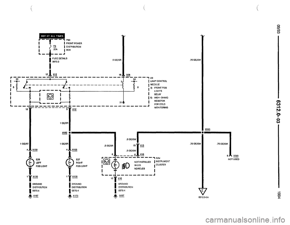 BMW 840ci 1994 E31 Electrical Troubleshooting Manual 