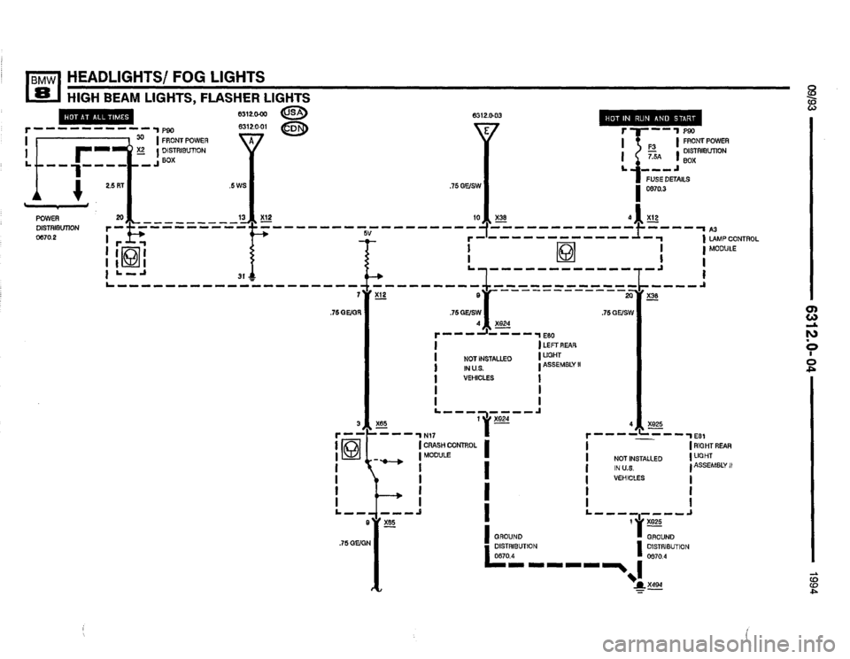 BMW 840ci 1994 E31 Electrical Troubleshooting Manual 
