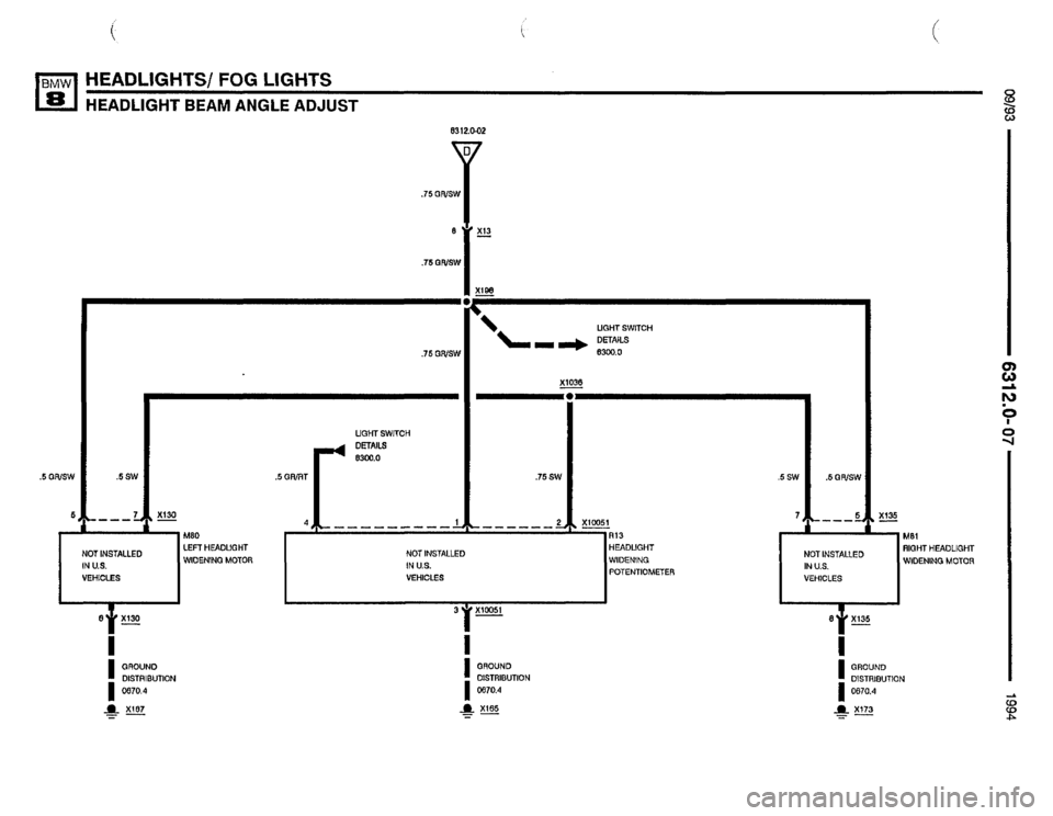 BMW 840ci 1994 E31 Electrical Troubleshooting Manual 