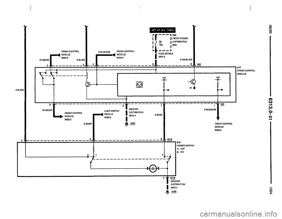 BMW 840ci 1994 E31 Electrical Troubleshooting Manual 