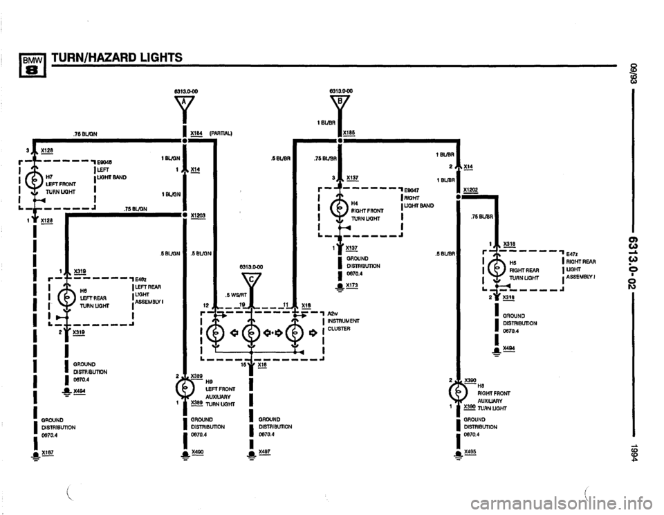 BMW 840ci 1994 E31 Electrical Troubleshooting Manual 