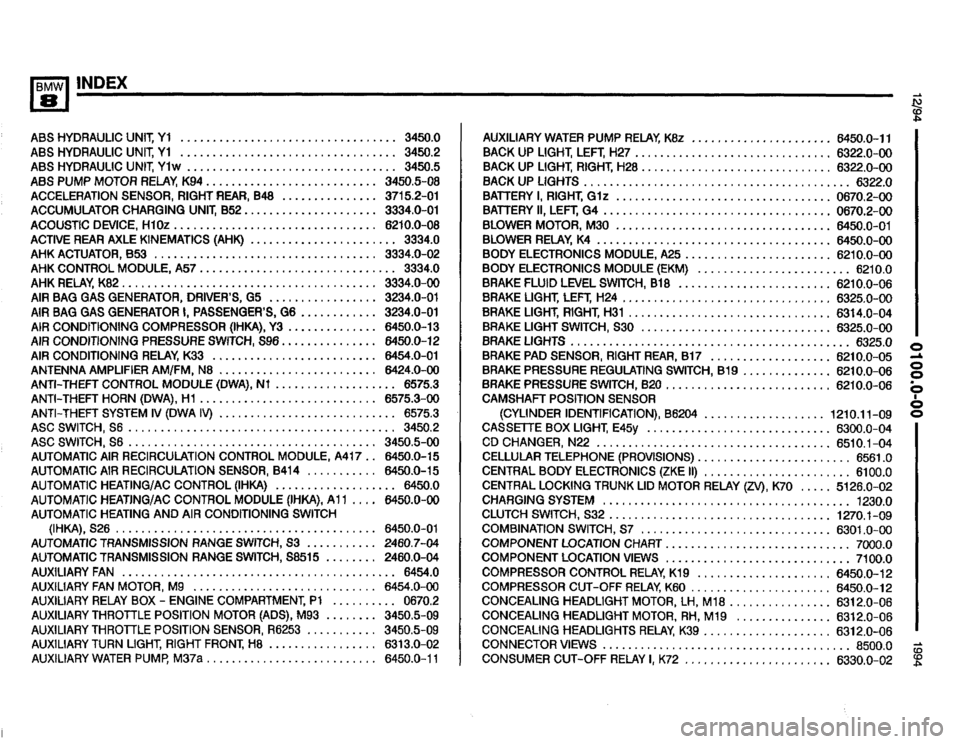 BMW 850ci 1994 E31 Electrical Troubleshooting Manual 