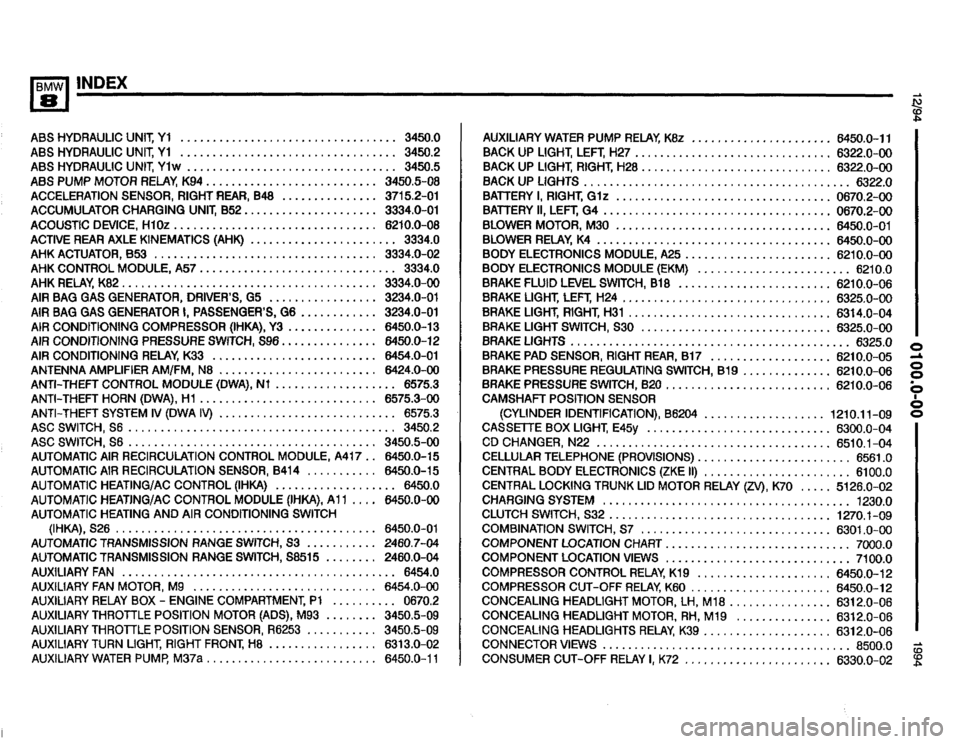 BMW 850csi 1994 E31 Electrical Troubleshooting Manual 