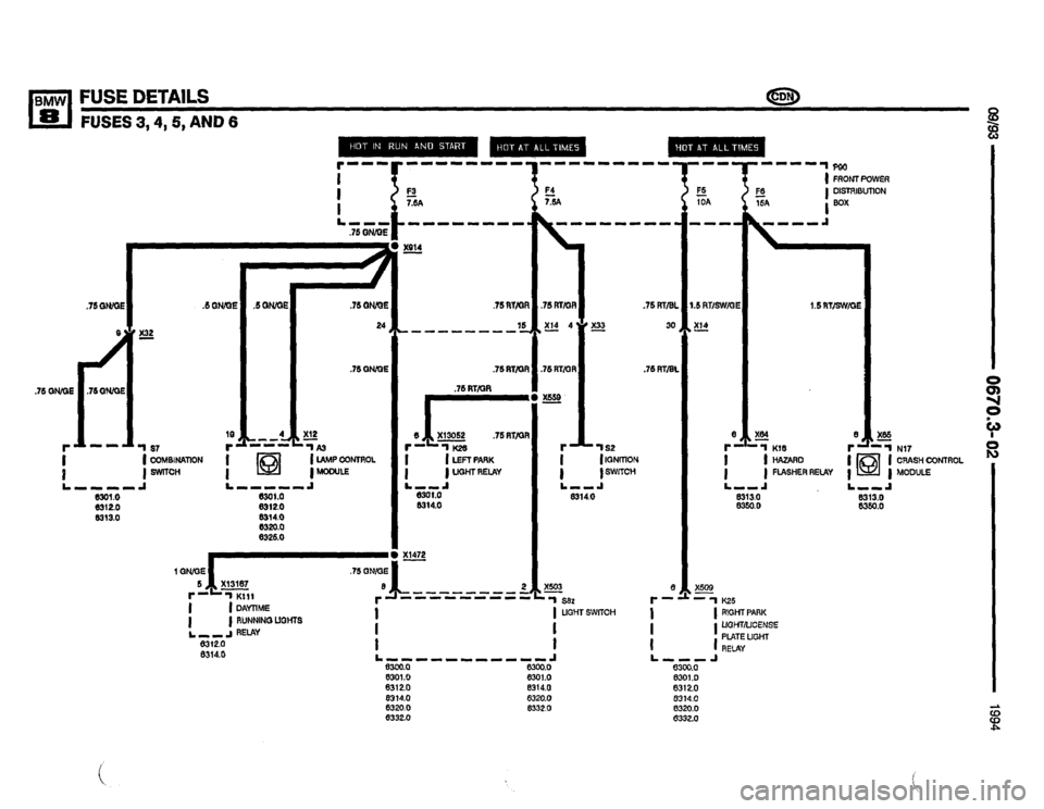 BMW 840ci 1994 E31 Electrical Troubleshooting Manual 