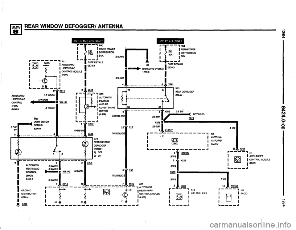 BMW 840ci 1994 E31 Electrical Troubleshooting Manual BMW 840ci 1994 E31 Electrical Troubleshooting Manual