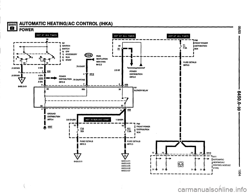 BMW 840ci 1994 E31 Electrical Troubleshooting Manual 