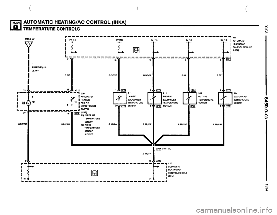 BMW 840ci 1994 E31 Electrical Troubleshooting Manual 