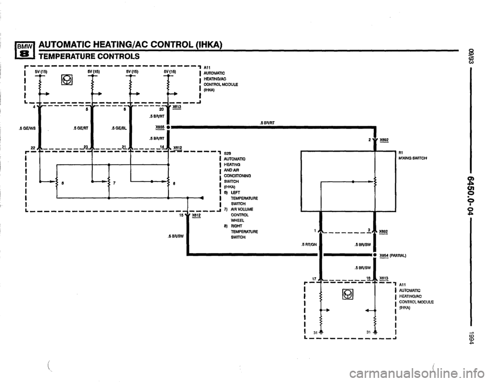 BMW 840ci 1994 E31 Electrical Troubleshooting Manual 
