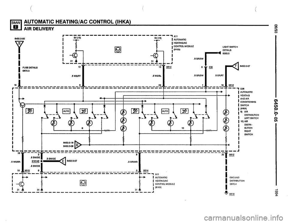 BMW 840ci 1994 E31 Electrical Troubleshooting Manual 