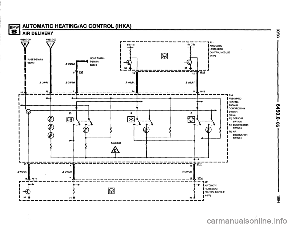 BMW 840ci 1994 E31 Electrical Troubleshooting Manual 