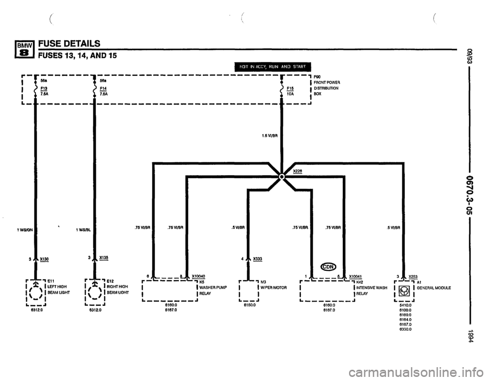 BMW 840ci 1994 E31 Electrical Troubleshooting Manual 