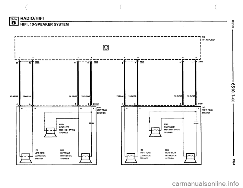 BMW 840ci 1994 E31 Electrical Troubleshooting Manual 