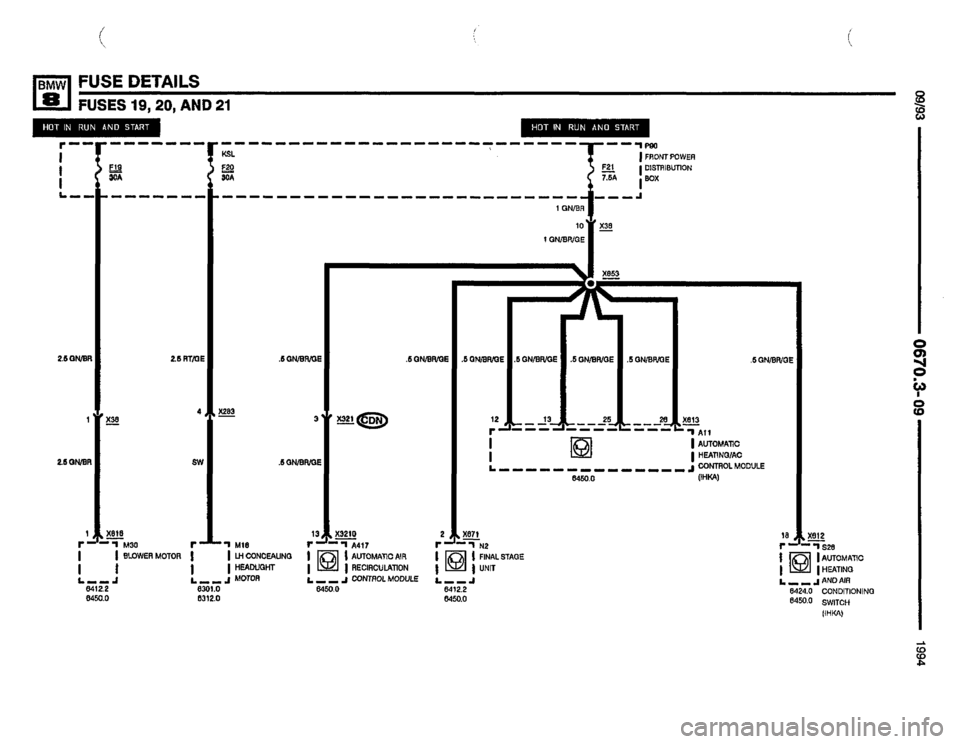 BMW 840ci 1994 E31 Electrical Troubleshooting Manual 