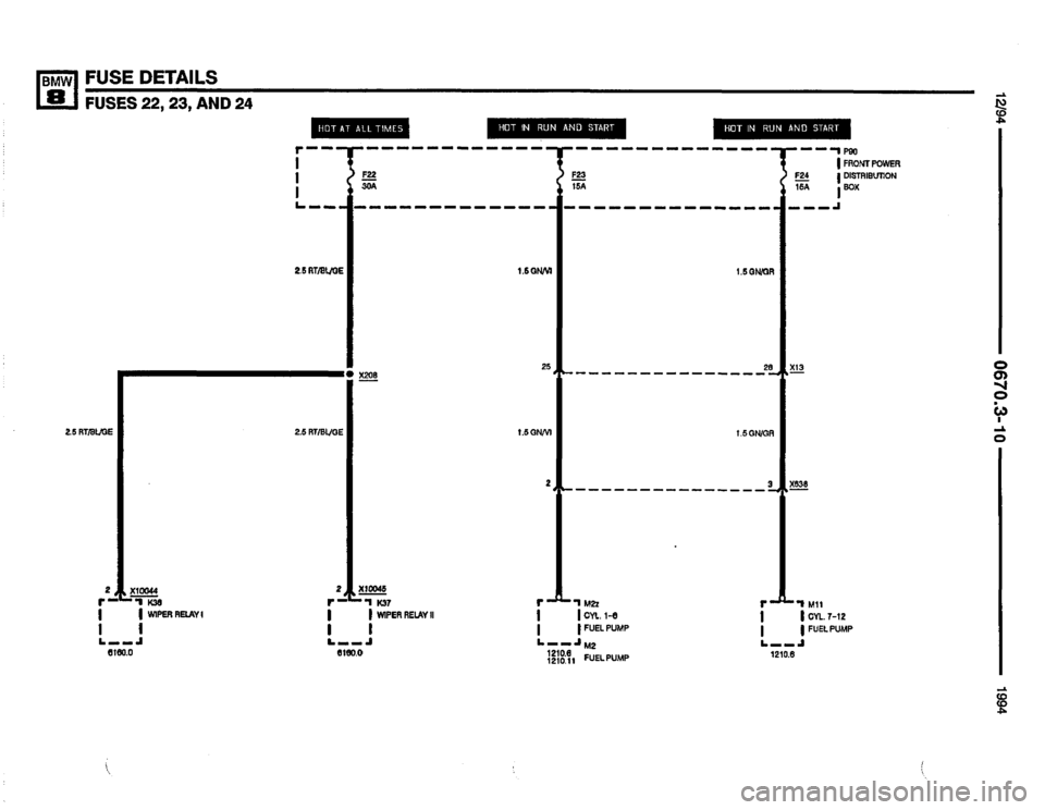 BMW 840ci 1994 E31 Electrical Troubleshooting Manual 