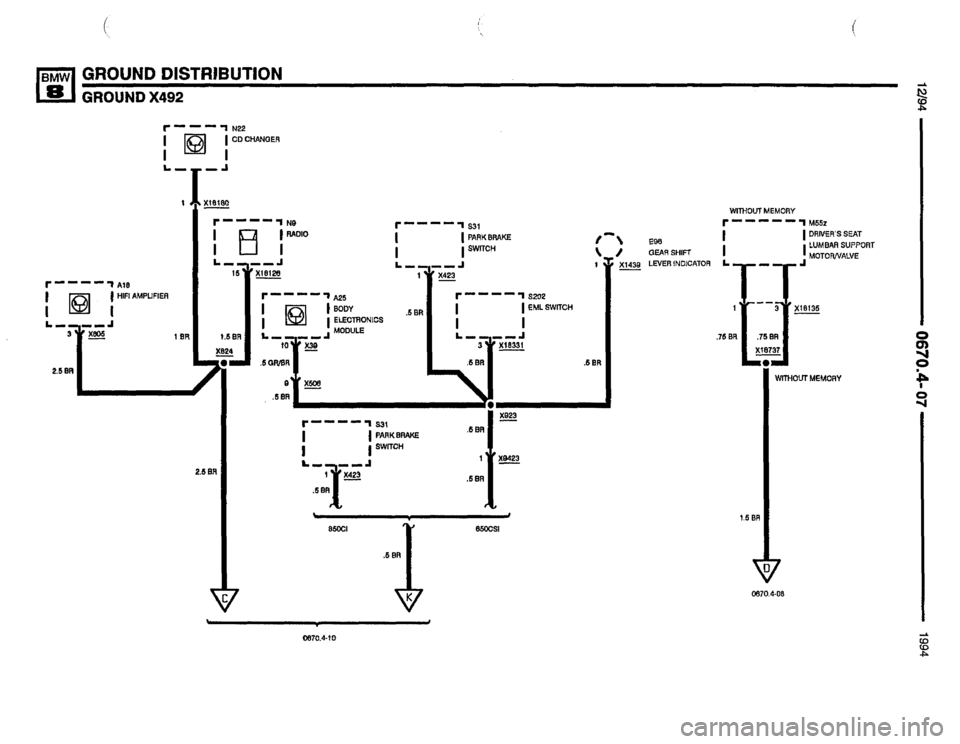BMW 840ci 1994 E31 Electrical Troubleshooting Manual BMW 840ci 1994 E31 Electrical Troubleshooting Manual
