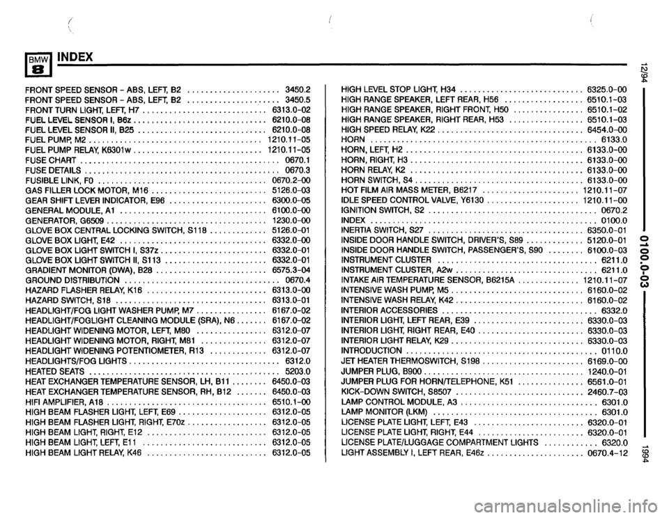 BMW 850csi 1994 E31 Electrical Troubleshooting Manual 