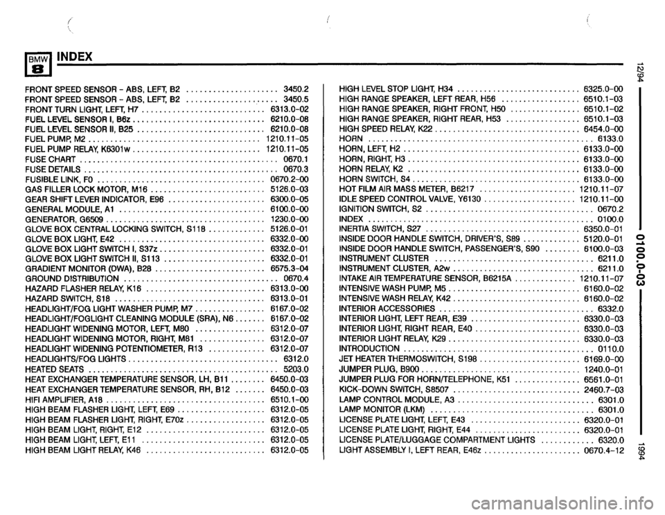 BMW 850ci 1994 E31 Electrical Troubleshooting Manual 