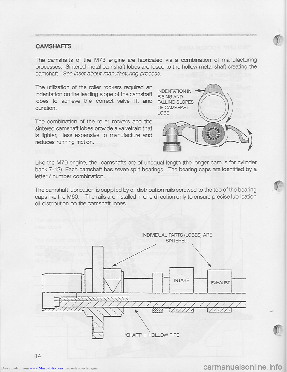 BMW 750i 1994 E38 M73 Training Reference Manual Downloaded from www.Manualslib.com manuals search engine   