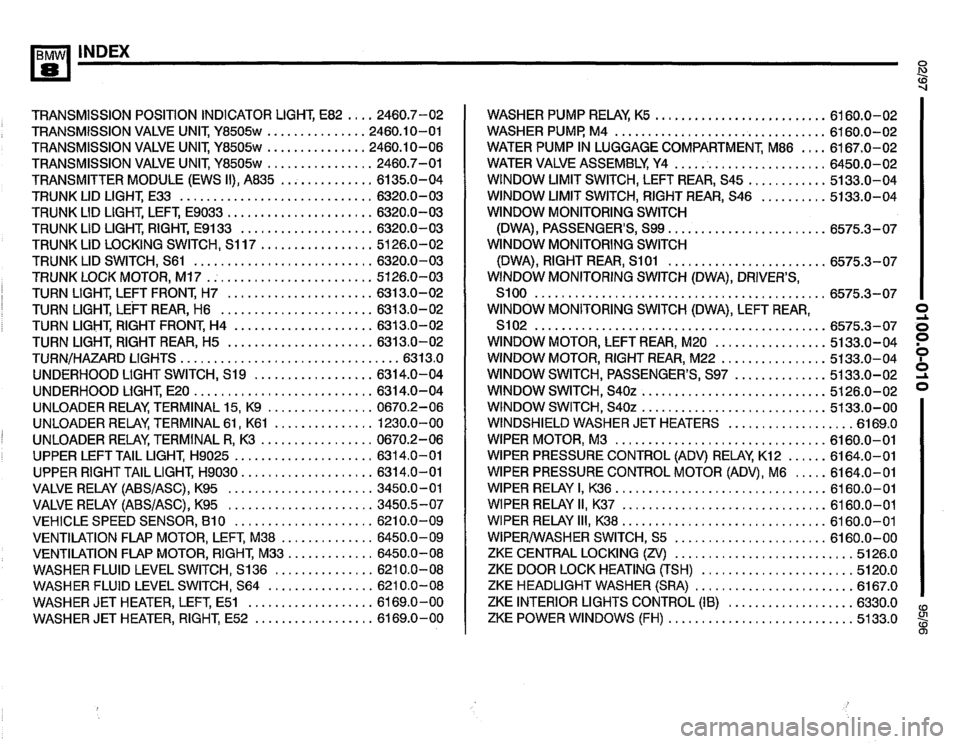 BMW 840ci 1995 E31 Electrical Troubleshooting Manual 