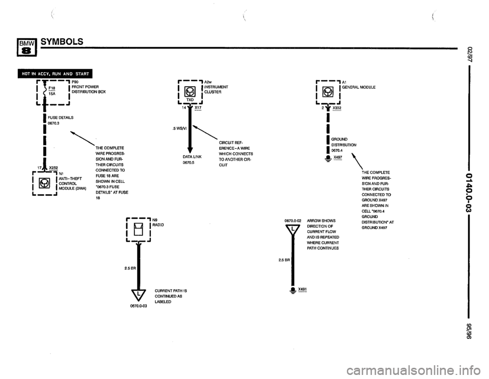 BMW 850csi 1995 E31 Electrical Troubleshooting Manual 