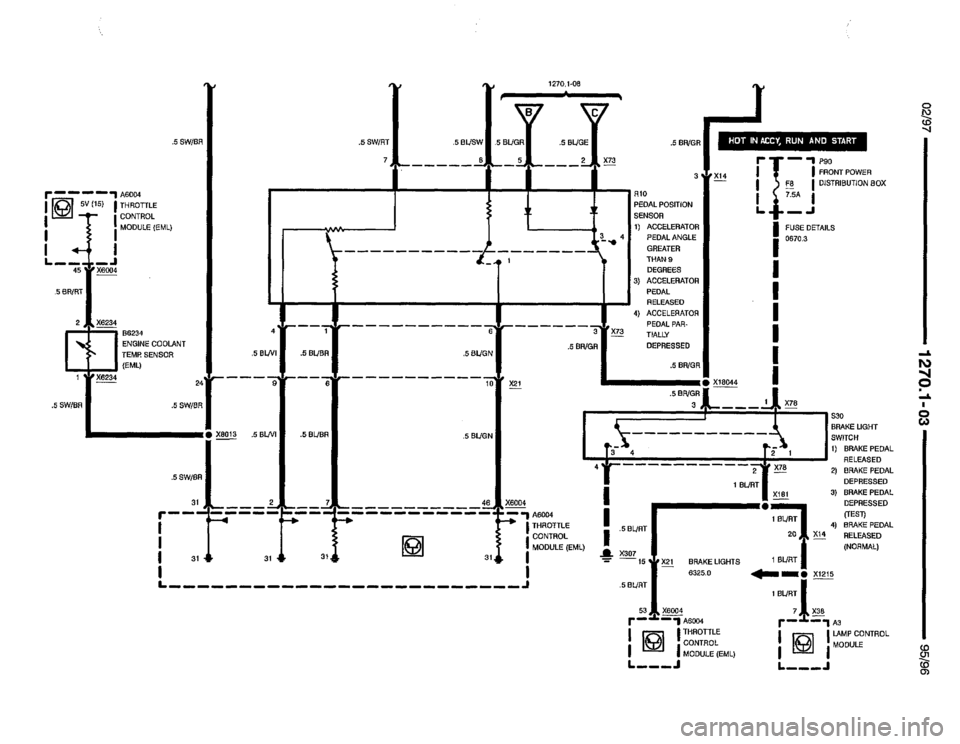 BMW 850ci 1995 E31 Electrical Troubleshooting Manual 