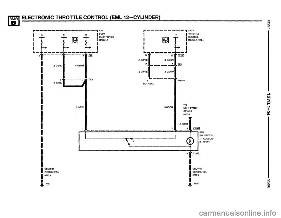 BMW 850ci 1995 E31 Electrical Troubleshooting Manual 