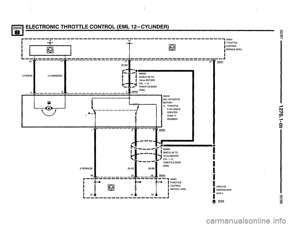 BMW 850ci 1995 E31 Electrical Troubleshooting Manual 