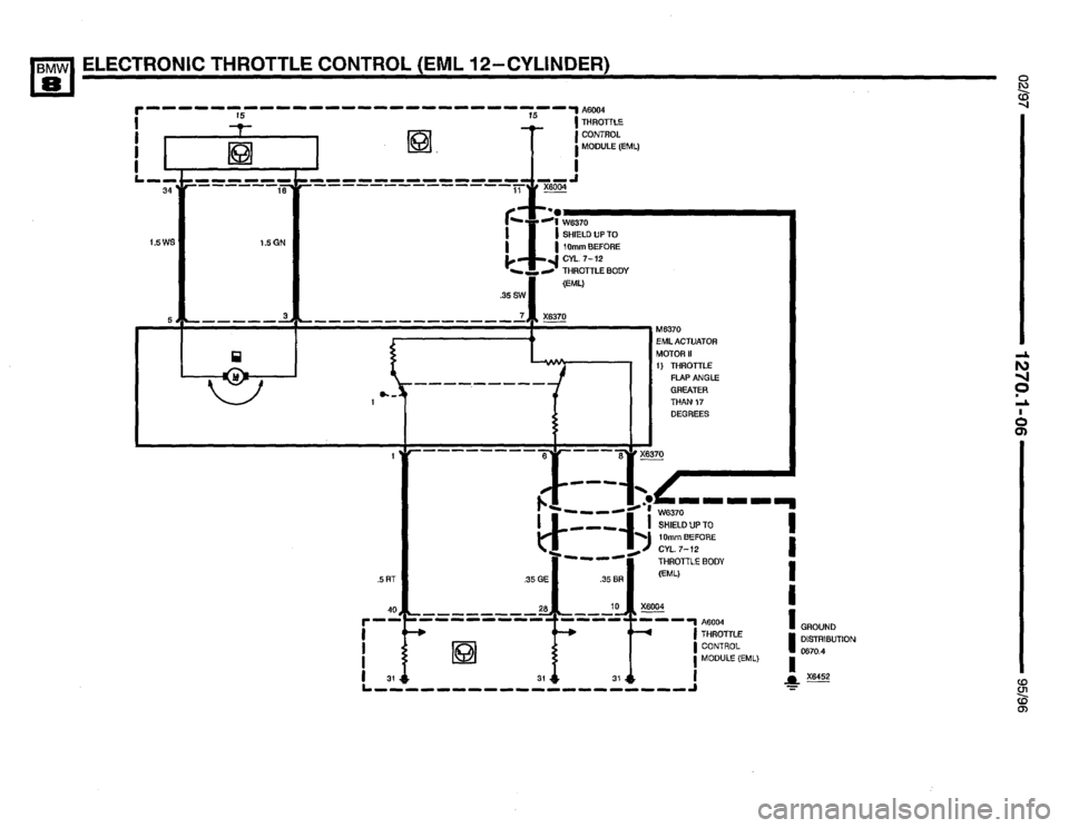 BMW 850ci 1995 E31 Electrical Troubleshooting Manual 