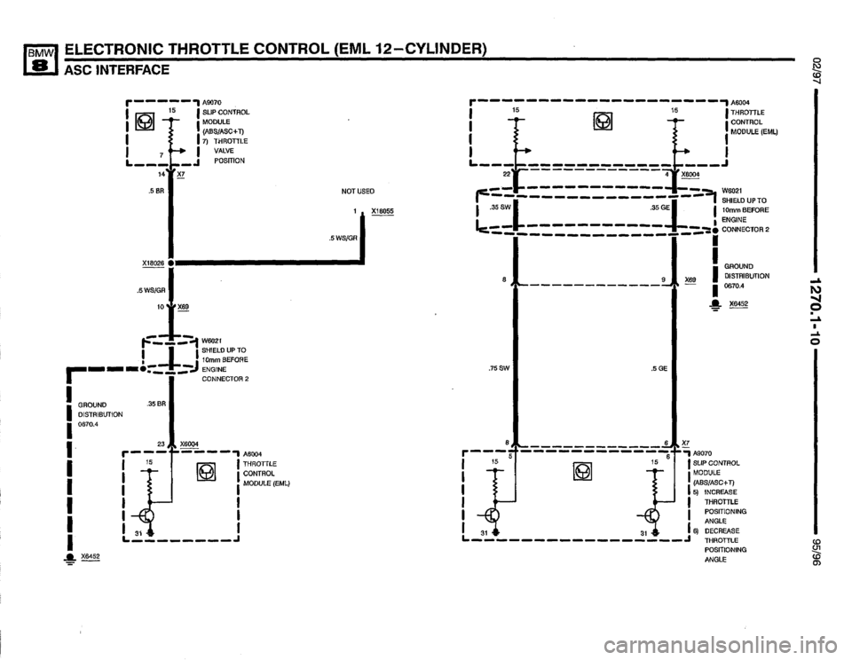 BMW 850ci 1995 E31 Electrical Troubleshooting Manual 