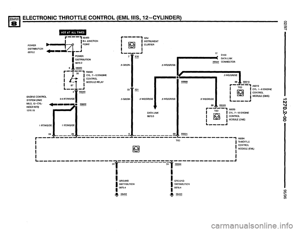 BMW 850ci 1995 E31 Electrical Troubleshooting Manual 