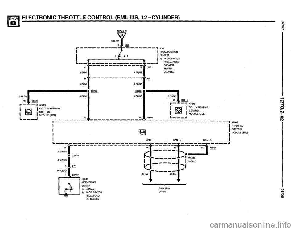 BMW 850ci 1995 E31 Electrical Troubleshooting Manual 