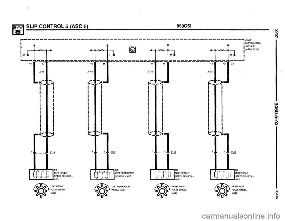 BMW 850ci 1995 E31 Electrical Troubleshooting Manual BMW 850ci 1995 E31 Electrical Troubleshooting Manual