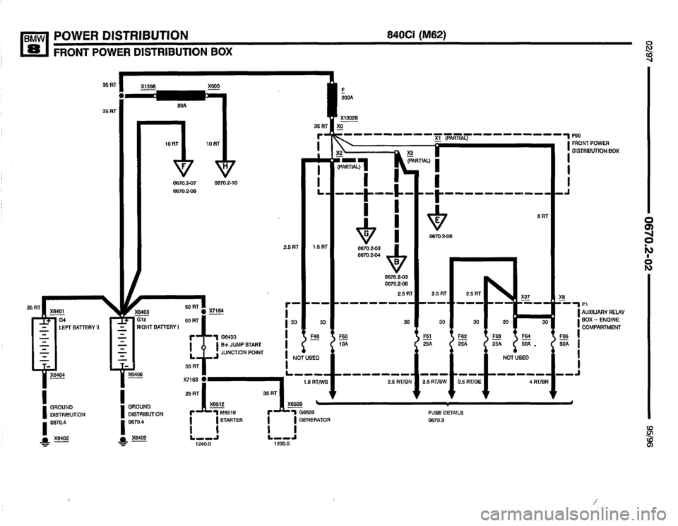 BMW 840ci 1995 E31 Electrical Troubleshooting Manual 