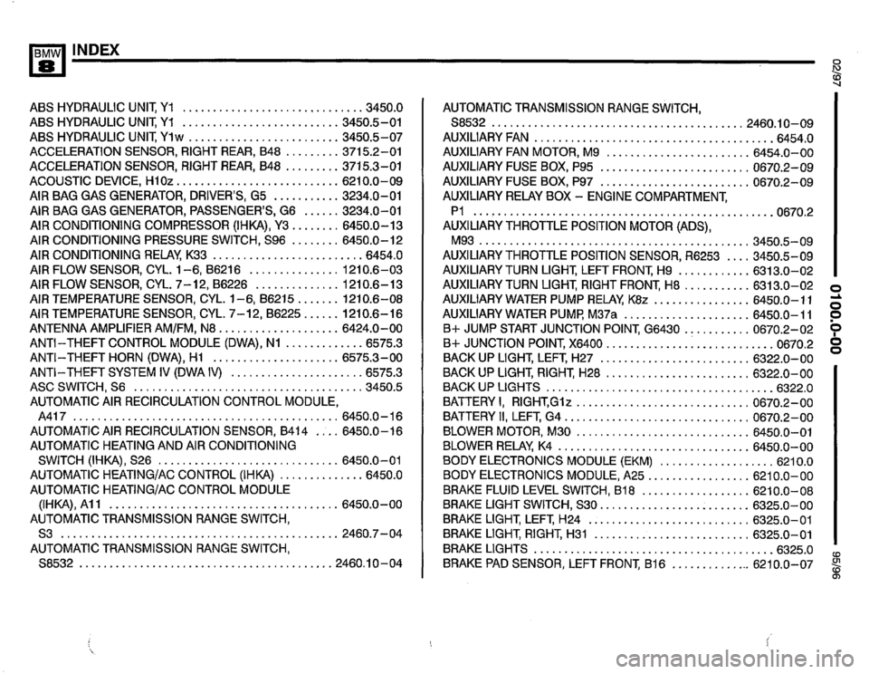 BMW 840ci 1995 E31 Electrical Troubleshooting Manual 