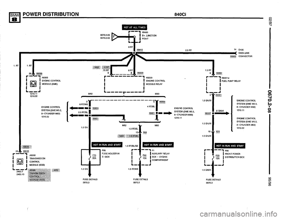 BMW 840ci 1995 E31 Electrical Troubleshooting Manual 