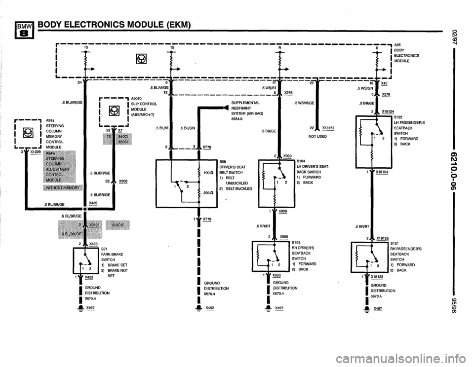 BMW 850ci 1995 E31 Electrical Troubleshooting Manual BMW 850ci 1995 E31 Electrical Troubleshooting Manual