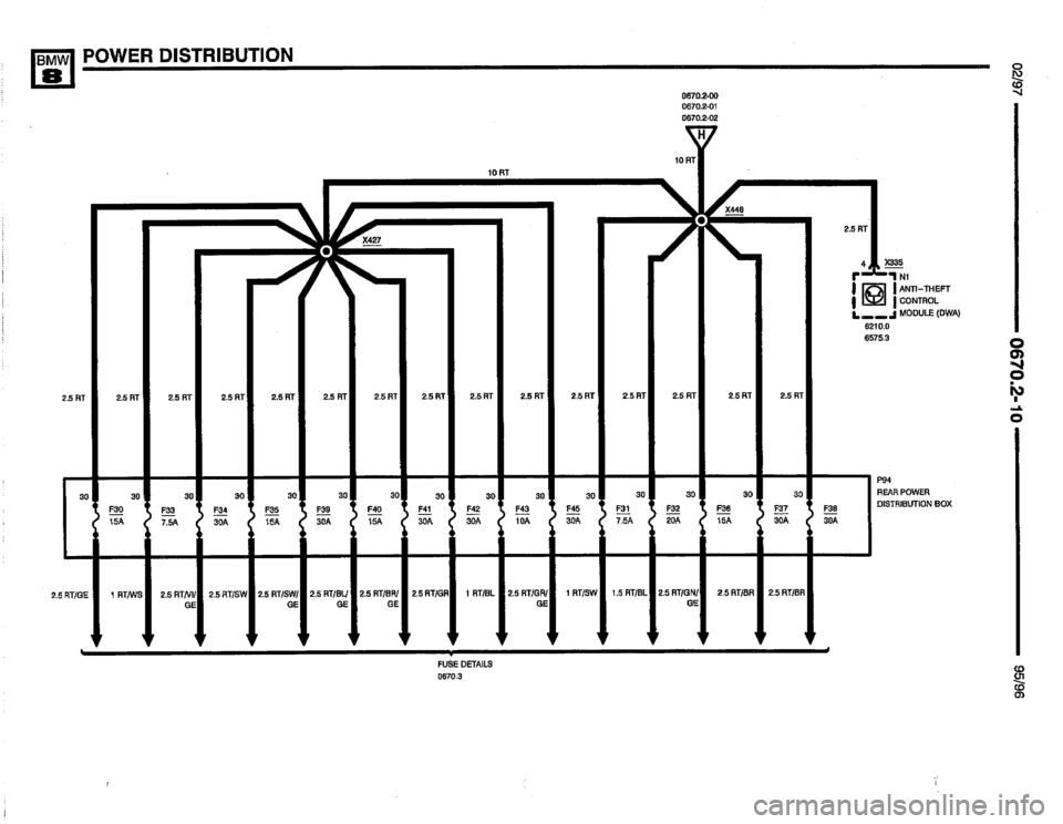 BMW 850csi 1995 E31 Electrical Troubleshooting Manual 