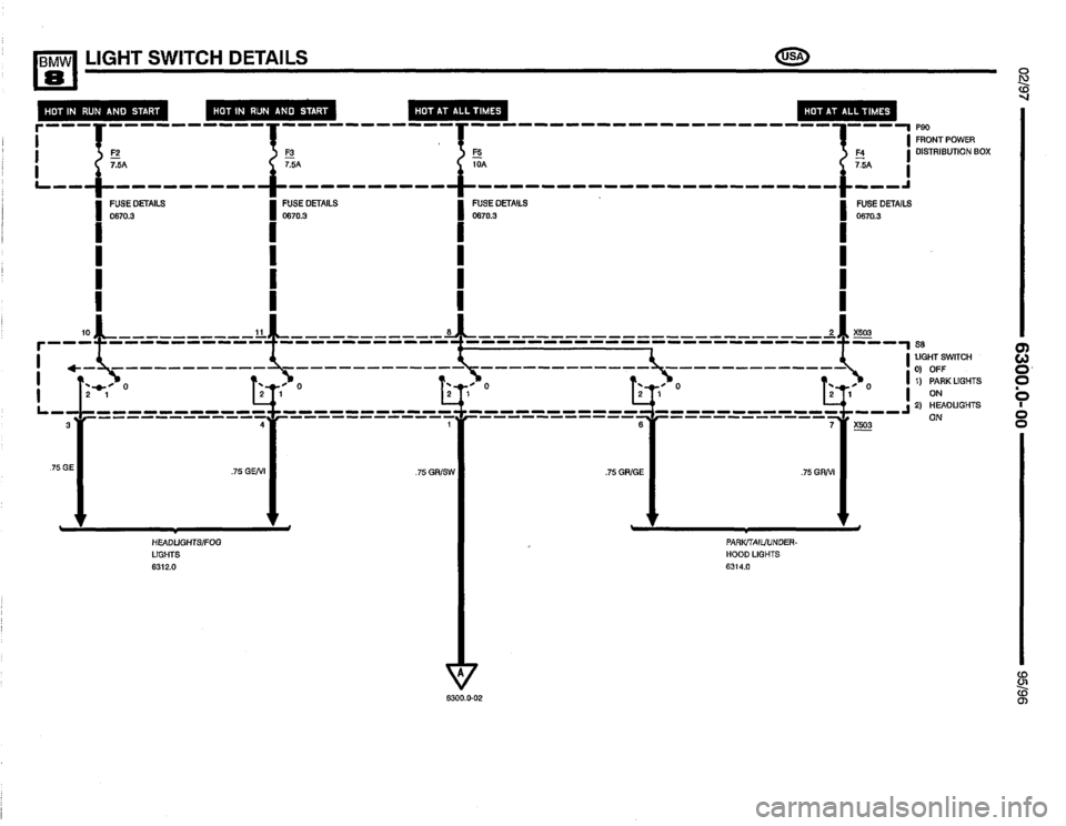 BMW 850ci 1995 E31 Electrical Troubleshooting Manual 