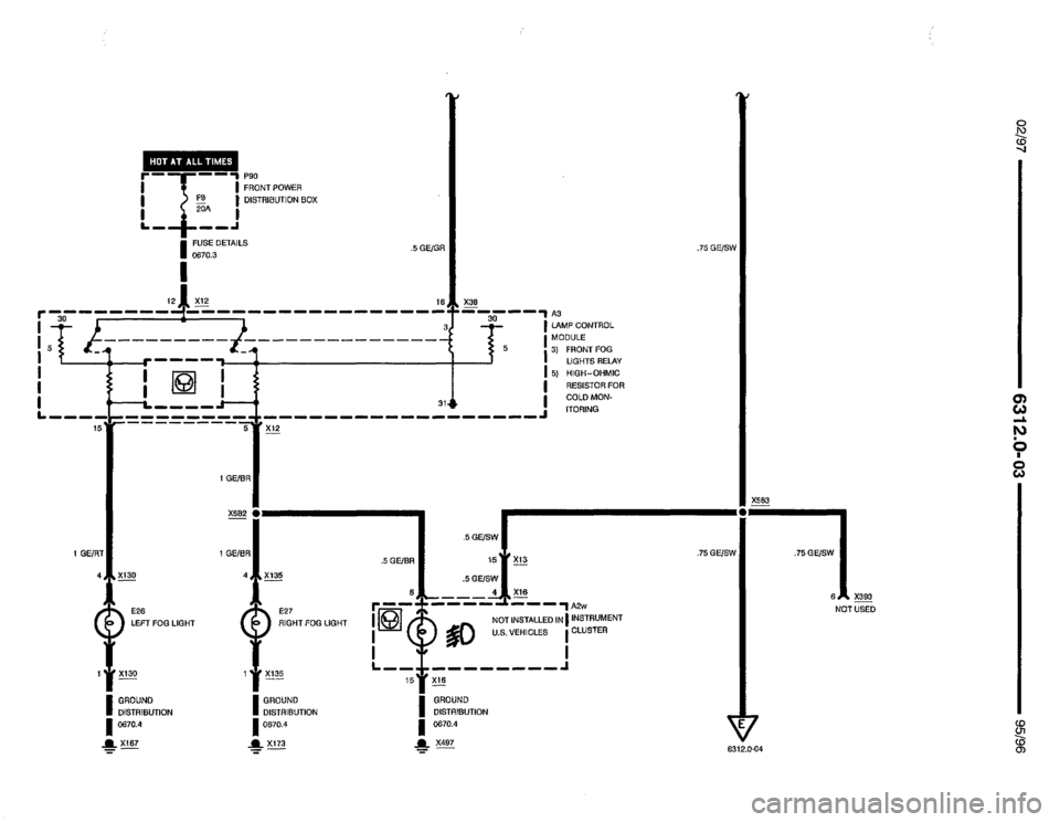 BMW 850ci 1995 E31 Electrical Troubleshooting Manual 