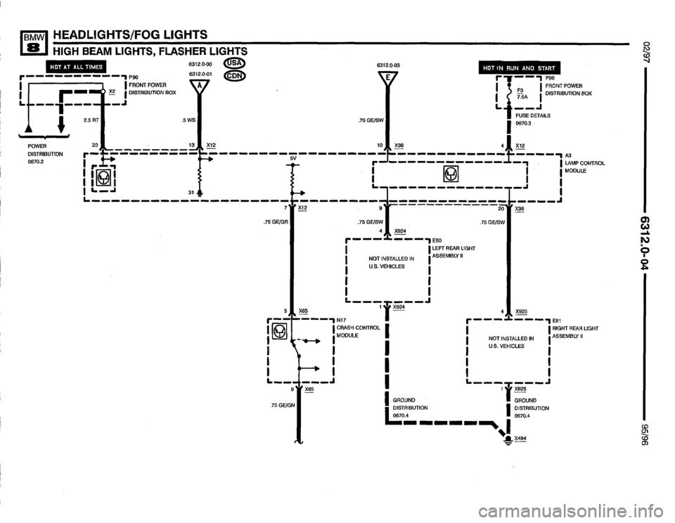 BMW 850ci 1995 E31 Electrical Troubleshooting Manual 